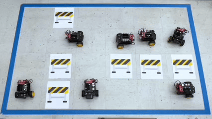SMART paths executing on physical robots